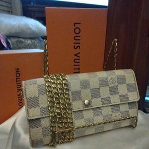 Authentic Louis Vuitton Damier Azur Crossbody